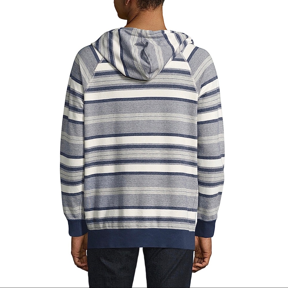 Sol Angeles Textured Striped Drawstring Hoodie - Picture 2 of 9